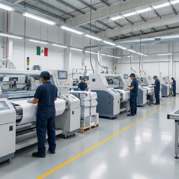 Trabajadores en una fábrica de manufactura